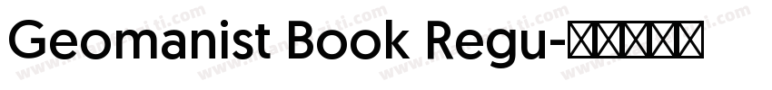 Geomanist Book Regu字体转换